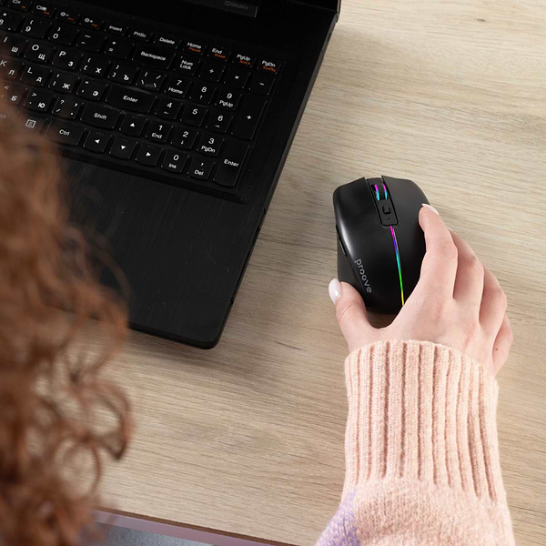 Фото - Мышь беспроводная игровая Proove Comet Black (WMCM00022001)
