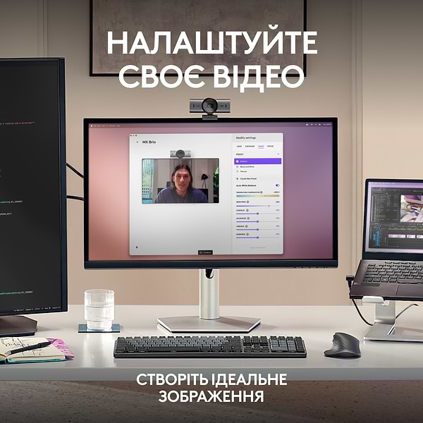 Фото - Веб-камера для комп'ютера Logitech MX Brio 4K Graphite (960-001559)
