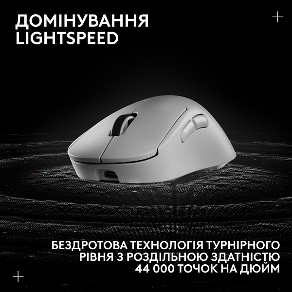 Фото - Мышь беспроводная игровая Logitech G Pro X Superlight 2 DEX LightSpeed White (910-007365)