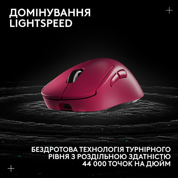 Фото - Миша бездротова ігрова Logitech G Pro X Superlight 2 DEX LightSpeed Pink (910-007373)