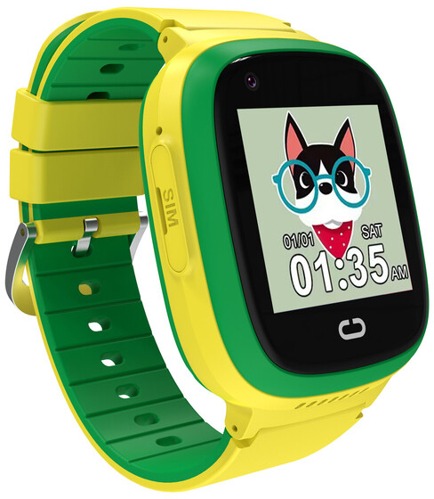 Фото - Детские часы Canyon Sunny KW-48 Video 4G GPS Games Music Yellow/Green (CNE-KW48YG)