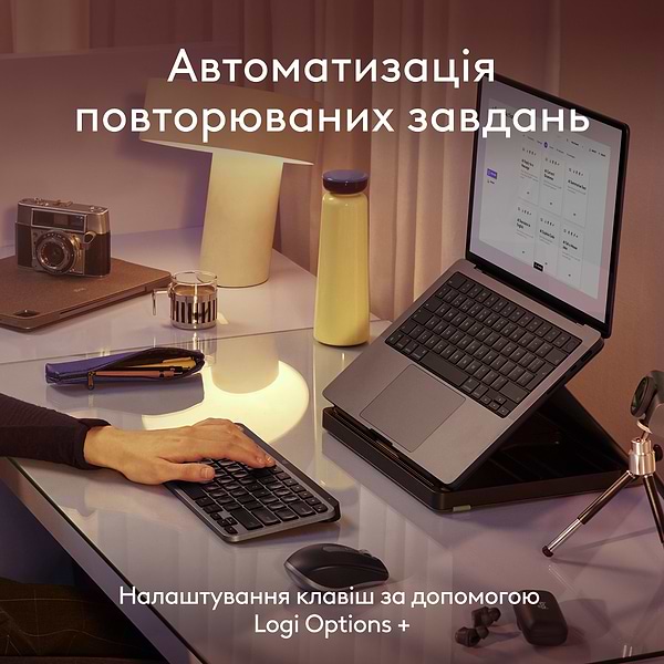 Фото - Клавиатура беспроводная Logitech MX Keys Mini For Mac Space Grey (920-012652)