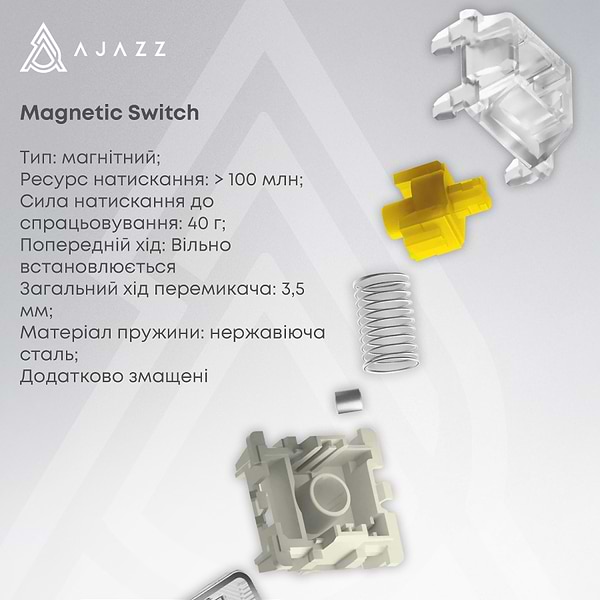 Фото - Клавіатура дротова ігрова Ajazz AK680 MAX (AK680-WM-B-A)
