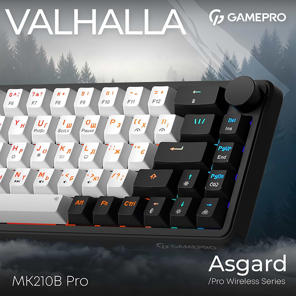 Фото - Клавиатура беспроводная игровая GamePro Asgard Valhalla  (MK210B Pro)