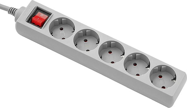 Фото - Сетевой фильтр Ultra SSG5-1.8 (5 роз.,1.8 м) серый