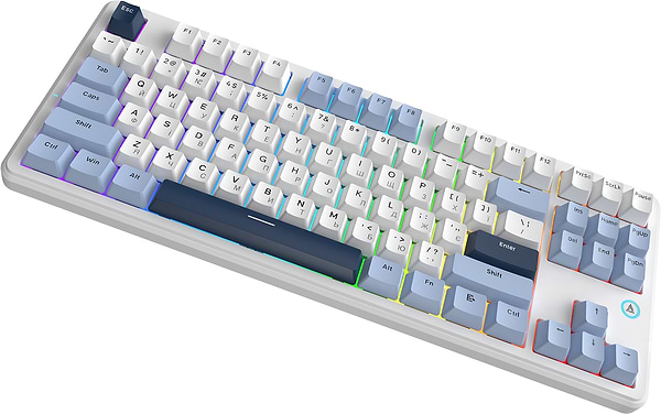 Фото - Клавиатура проводная игровая Ajazz AK870 V2 Flying Fish Switch White USB-C (AK870-V2-FF-BWB)