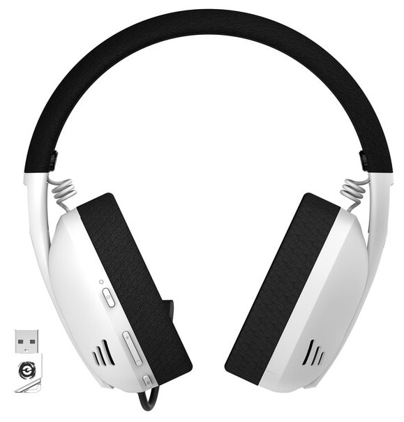 Фото - Гарнітура бездротова ігрова Canyon Ego GH-13 Wireless Gaming 7.1 White (CND-SGHS13W)