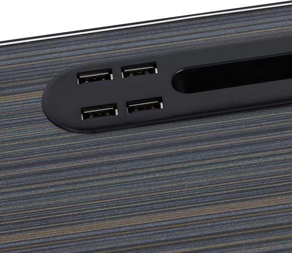 Фото - Стіл для ноутбука Dyxon Transformix 2 USB LED Fan Black Wood (DXN-snb-tmx2bwd)