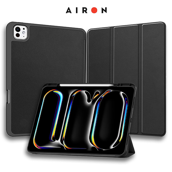 Фото - Чохол для планшету AIRON Premium SOFT for Apple iPad Pro 11 2024 із зах. плівкою та серветкою Black (4822352781128)