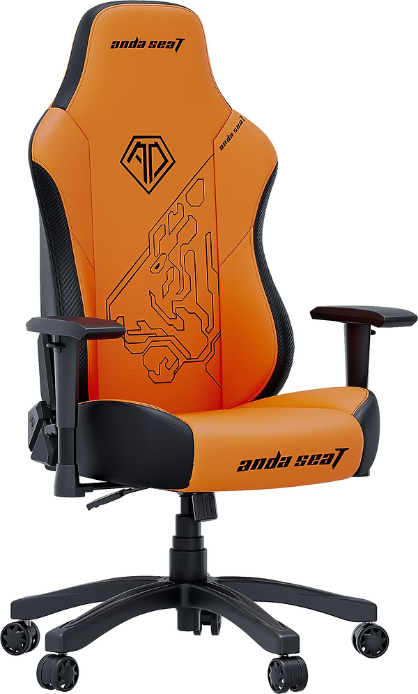 Фото - Крісло для геймерів Anda Seat Phantom 3  Tiger edition Orange PVC Size L (AD18Y-14-OB-PV/C)