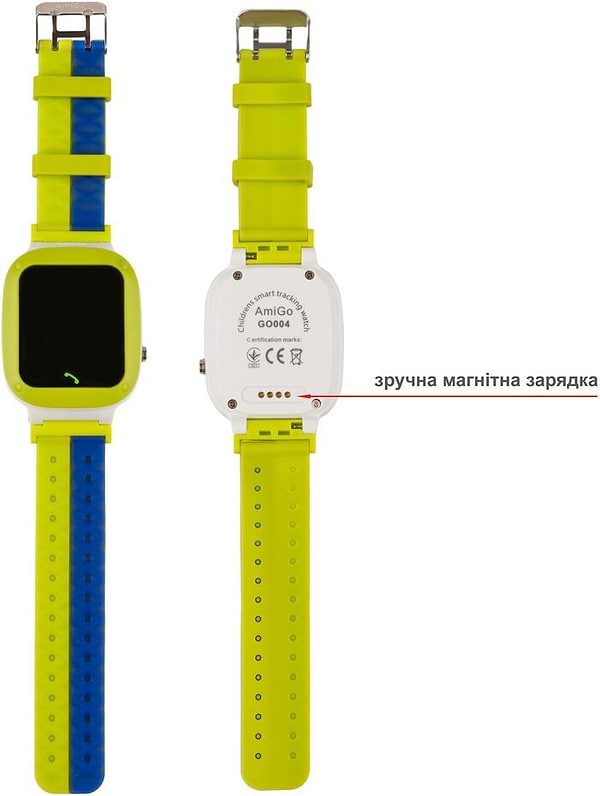Фото - Дитячий годинник AmiGo GO004 Splashproof Camera+LED Green
