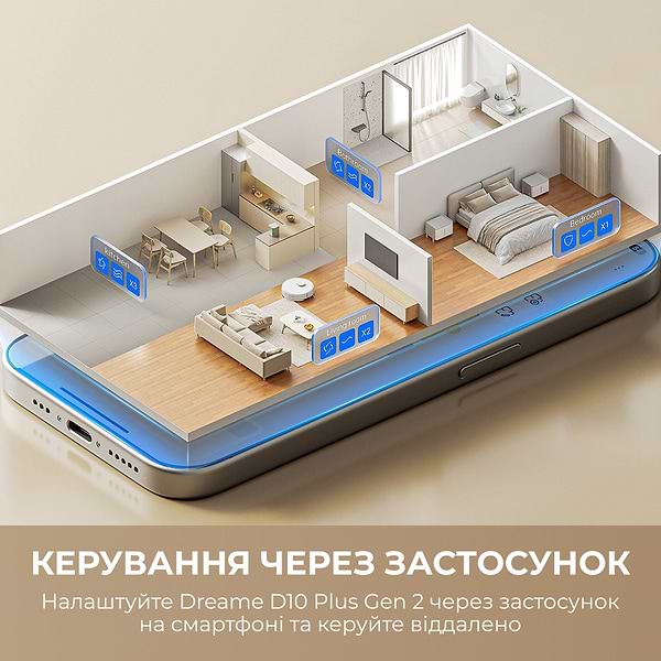 Фото - Робот-пылесос моющий Dreame D10 Plus Gen 2 White (RLD32GD)