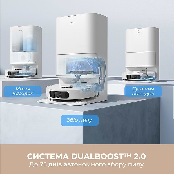 Фото - Робот-пылесос моющий Mova E30 Ultra (RLE51SE)