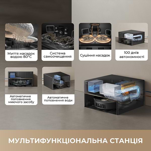 Фото - Робот-пылесос моющий Dreame X50 Master