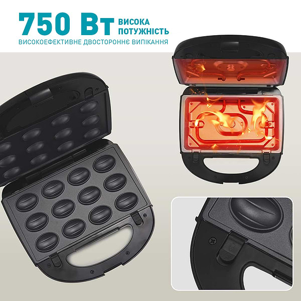 Фото - Вафельниця WinningStar WNNGS-ST-9396-BKSL