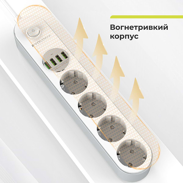 Фото - Мережевий фільтр ProLogix Premium 4р 2m (PR-SE4432W)
