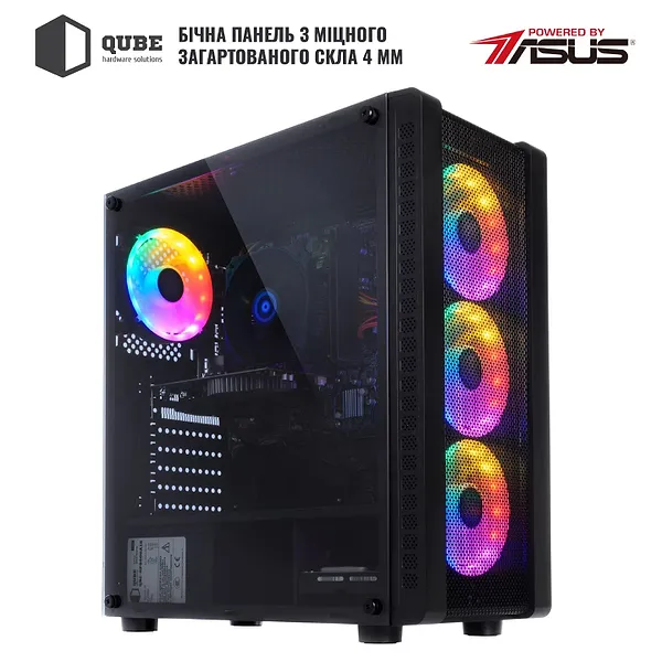 Фото - Системный блок QUBE QB Ryzen 5 3600 RX 560 4GB 161 (Ryzen53600RX 5604GB161)