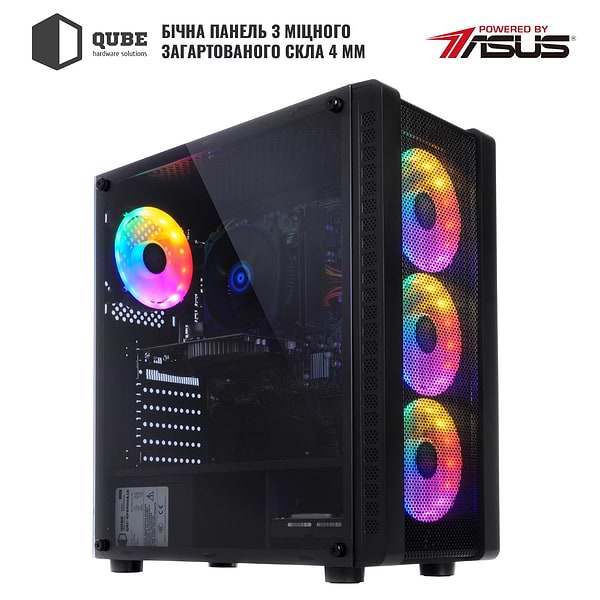 Фото - Системний блок QUBE QB i5 10400F RX 560 4GB 164 (i510400FRX 5604GB164)