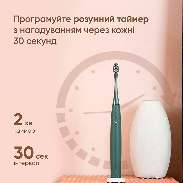 Фото - Зубна щітка електрична Oclean Air 2T Electric Toothbrush Green