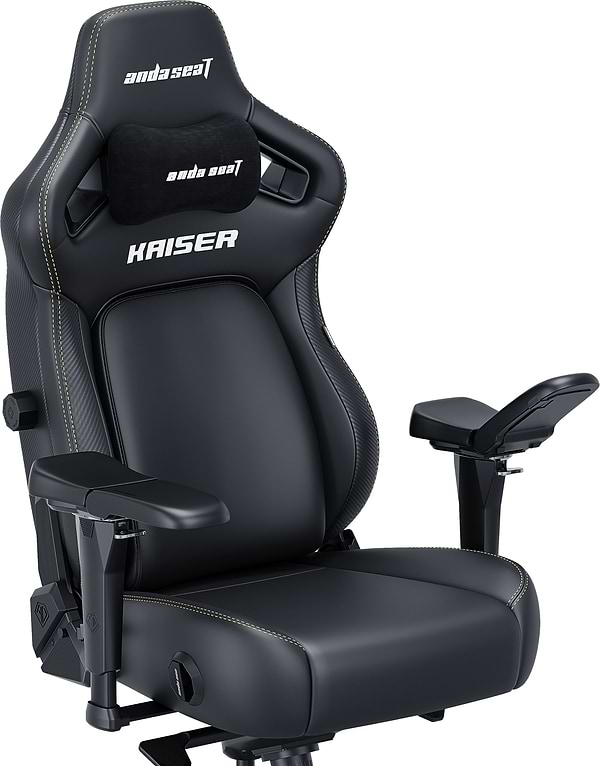 Фото - Крісло для геймерів Anda Seat Kaiser 4 Size L Black Premium PVC (AD12YDDC-L-20-B-PV/C)