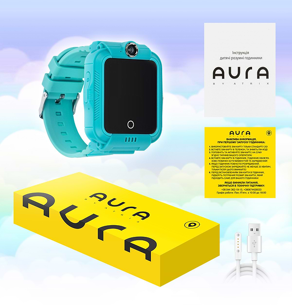 Фото - Детские часы Aura A400 4G Tracker/WIFI Green (AUR-A400-G)