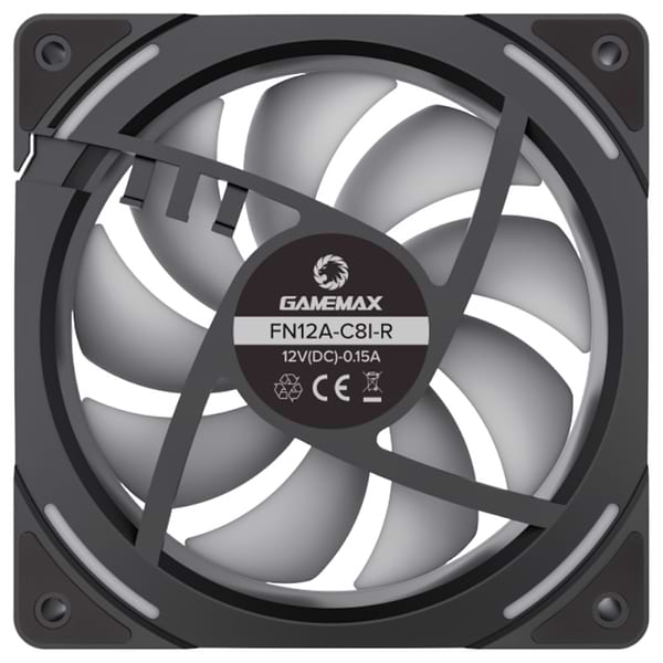 Фото - Корпусный вентилятор Gamemax FN12A-C8I-R