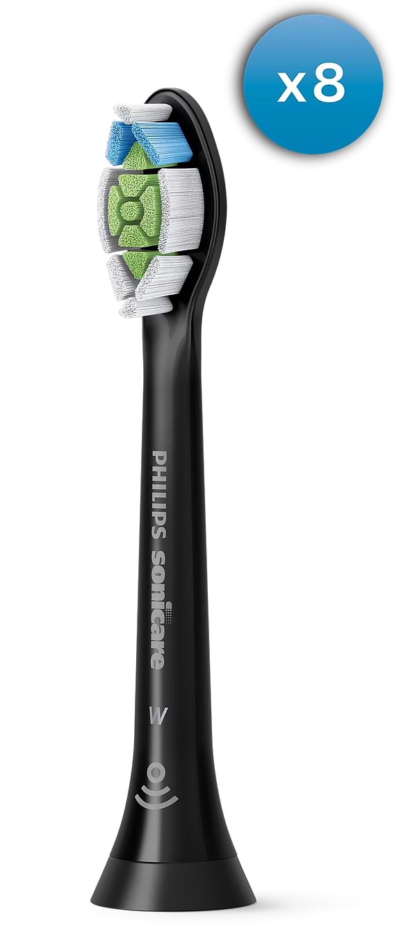 Фото - Насадка для зубної щітки Philips Sonicare HX6068/13 W2 Optimal White, 8 шт (чорні)