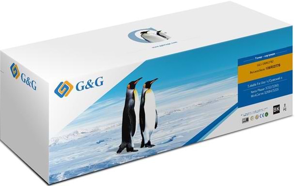 Картридж для лазерных принтеров/МФУ G&G для Xerox PH3052/3260/WC3215/3225 Black (2x3000 стр) (G&G-106R02782) - Фото 1