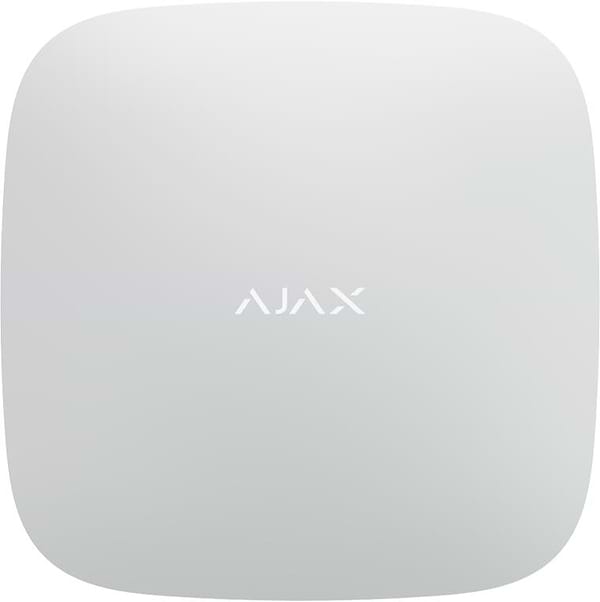 Фото - Бездротова станція керування приладами Ajax Hub Plus (GSM+Ethernet+Wi-Fi+3G) White (000010642)