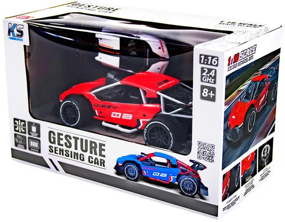 Фото - Радіокерована машинка Sulong Toys GESTURE SENSING з р/к та з сенсорним керуванням - DIZZY (червоний, акум.3,7V, 1:16) (SL-285RHR)