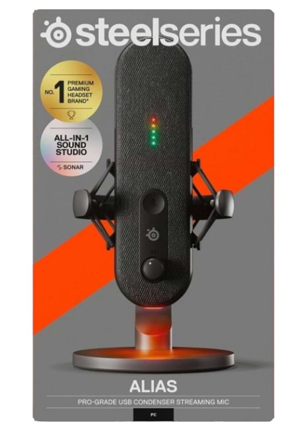 Фото - Мікрофон до комп'ютера SteelSeries Alias RGB USB 1" Capsule (61601)