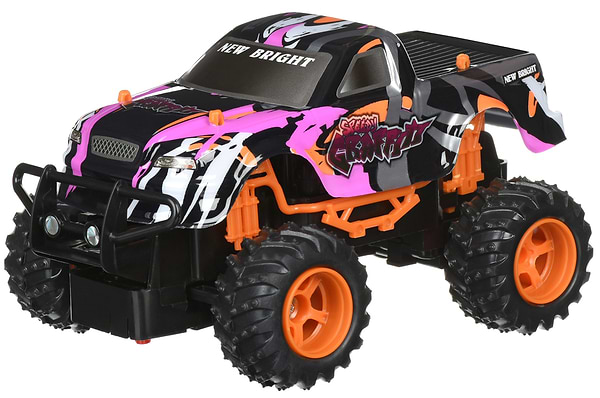 Фото - Уценка - Радиоуправляемая машинка 1:24 New Bright GRAFFITI TRUCK Violet (2408F)