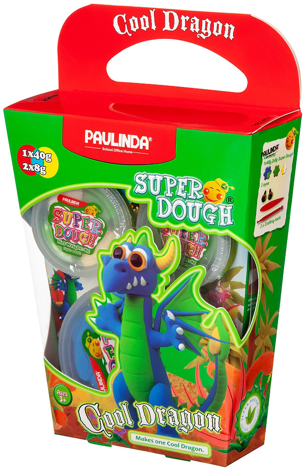 Фото - Масса для лепки Paulinda Super Dough Cool Dragon Дракон Синий (PL-081378-16)