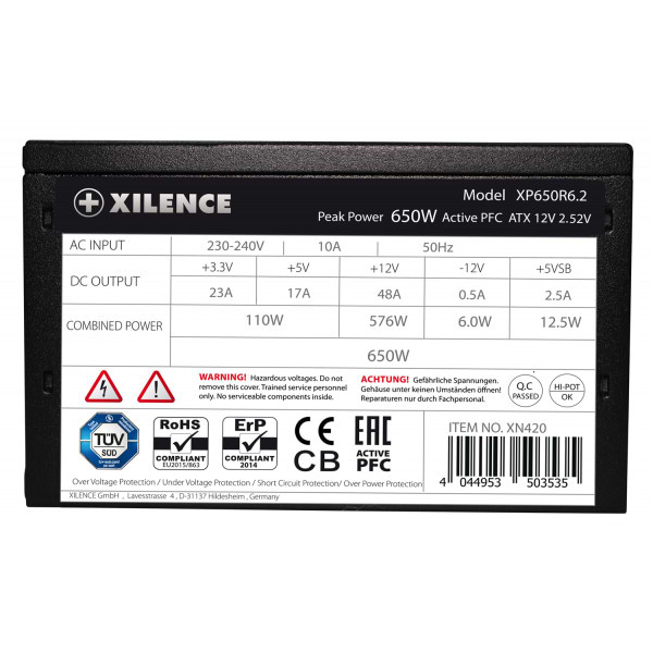 Фото - Блок живлення для ПК Xilence XP650R6.2_Bulk