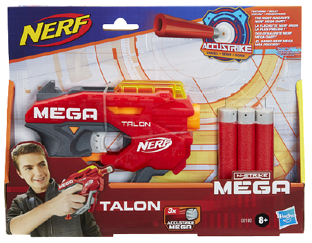 Бластер однозарядный Hasbro Nerf Мега Талон (E6189) - Фото 1