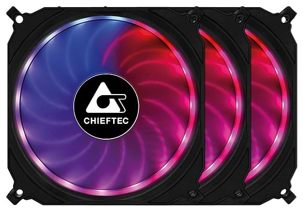 Фото - Корпусний вентилятор Chieftec Tornado RGB 3in1 (CF-3012-RGB)