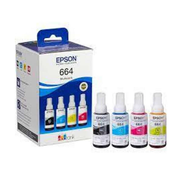 Фото - Чорнило Epson 664 EcoTank 4-colour Multipack (C13T66464A) Фото - Чорнило Epson 664 EcoTank 4-colour Multipack (C13T66464A)