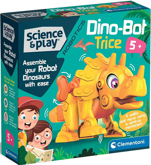 Фото - Робот-трансформер Clementoni Dino Bot Triceratops серия Science & Play (75074)