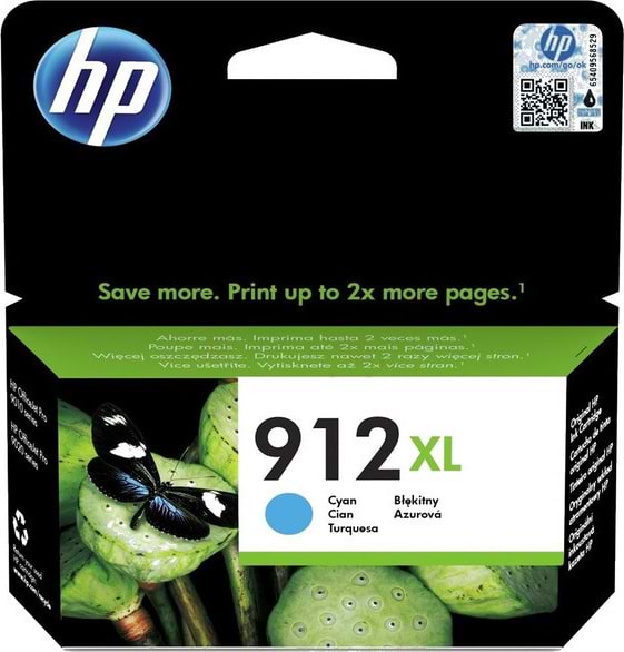 Картридж для струйных МФУ и принтеров HP 912XL OJ 8014/8015/8022/8023/8024/8025 Cyan (3YL81AE) - Фото 1
