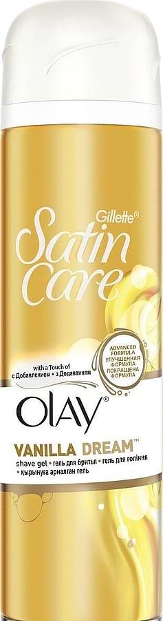 Купити Гель для гоління Gillette SATIN CARE Olay Vanilla Dream 200мл - Фото 1 Гель для гоління Gillette SATIN CARE Olay Vanilla Dream 200мл - Фото 1