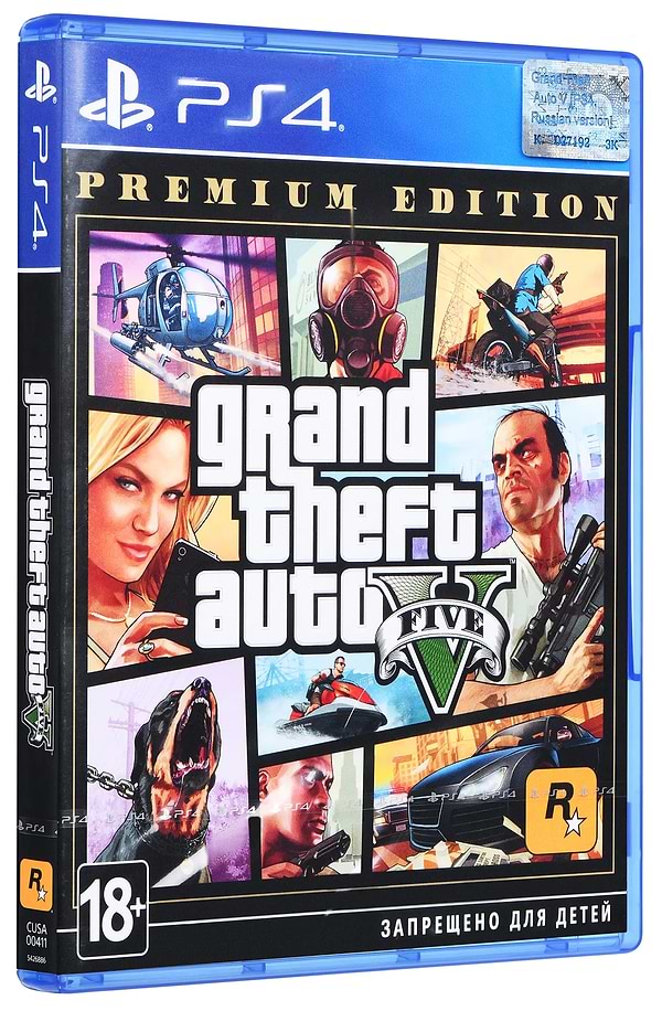 Фото - Ігровий диск PS4 Grand Theft Auto V Premium Edition [Blu-Ray диск]
