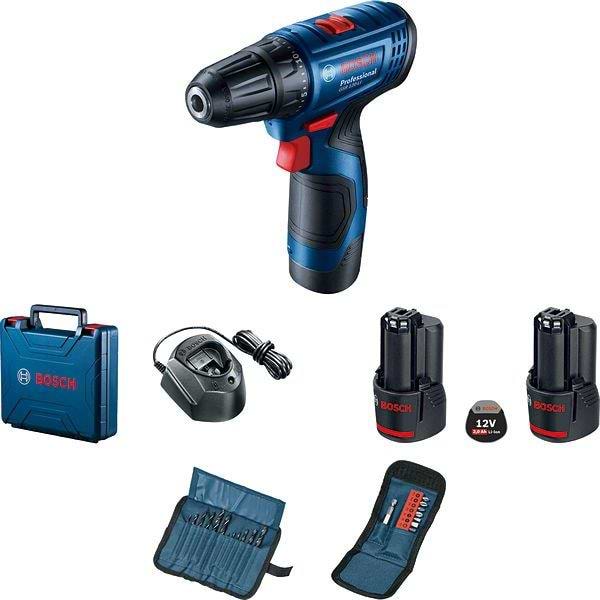 Фото - Дриль-шуруповерт Bosch 
GSR 120-LI + набір (0.601.9G8.002)