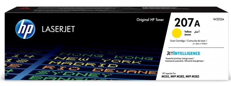 Картридж для лазерных принтеров/МФУ HP 207A CLJ M282/M283, M255dw/M255nw Yellow (1250 стор) (W2212A) - Фото 1