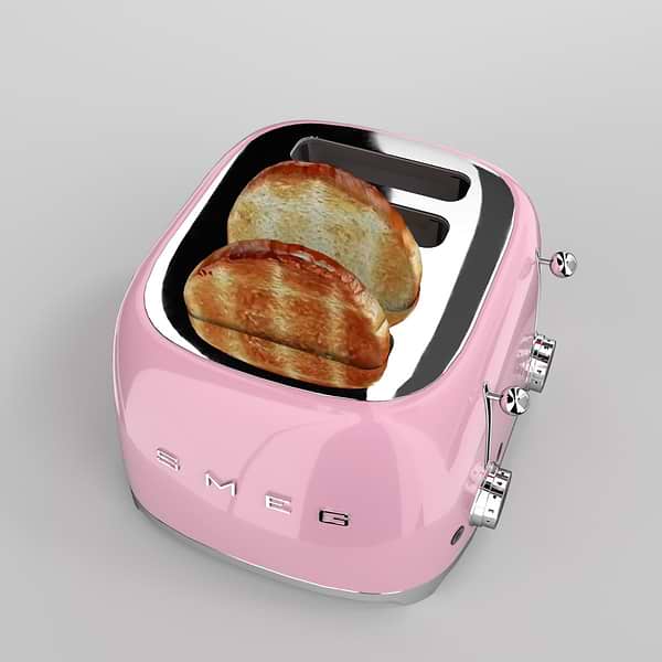 Фото - Тостер Smeg TSF03PKEU