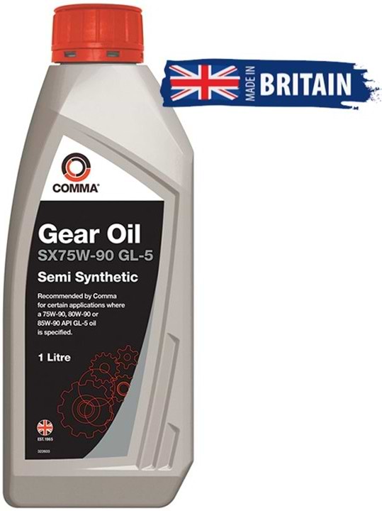 Масло для авто COMMA GEAR OIL SX75W-90 GL5 1л (SX1L)