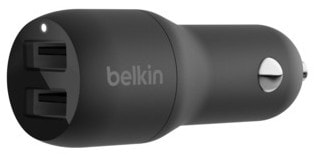 Автомобильное зарядное устройство Belkin Charger 24W Dual USB-A Black (CCB001BTBK)