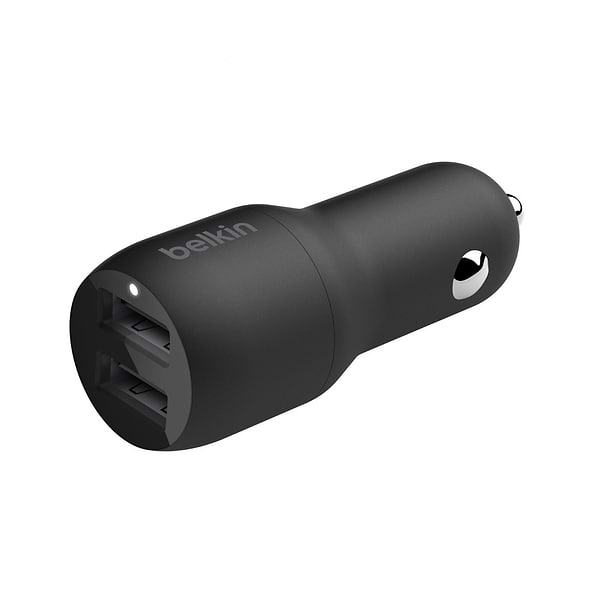 Фото - Автомобільний зарядний пристрій Belkin Charger 24W Dual USB-A Black (CCB001BTBK)