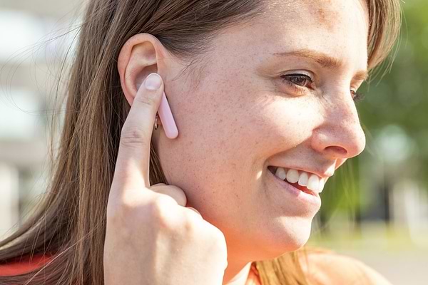 Фото - Навушники вкладиші бездротові TWS Trust Primo Touch True Wireless Mic Pink (23782)