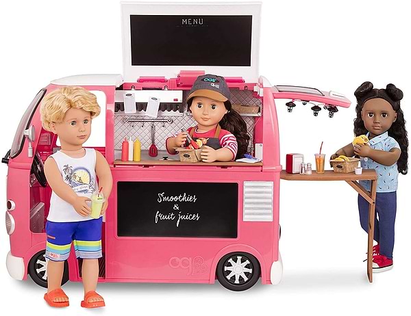 Фото - Транспорт для ляльки Our Generation Продуктовий Фургон Рожевий (BD37969Z)