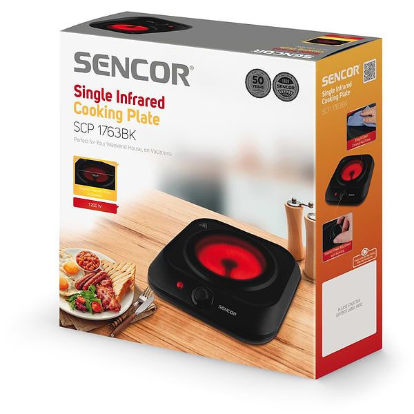 Фото - Плита електрична настільна Sencor SCP1763BK